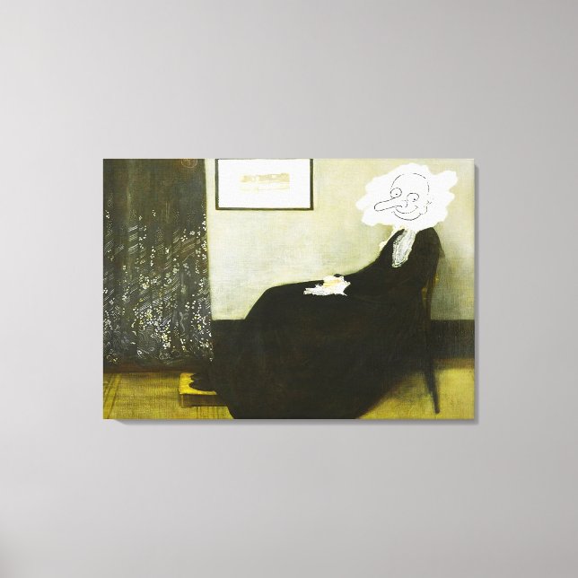 Lienzo Whistlers mom Bean style (Anverso)