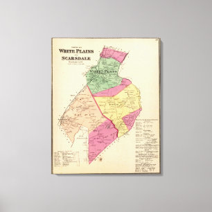 Lienzo White Plains, ciudades de Scarsdale