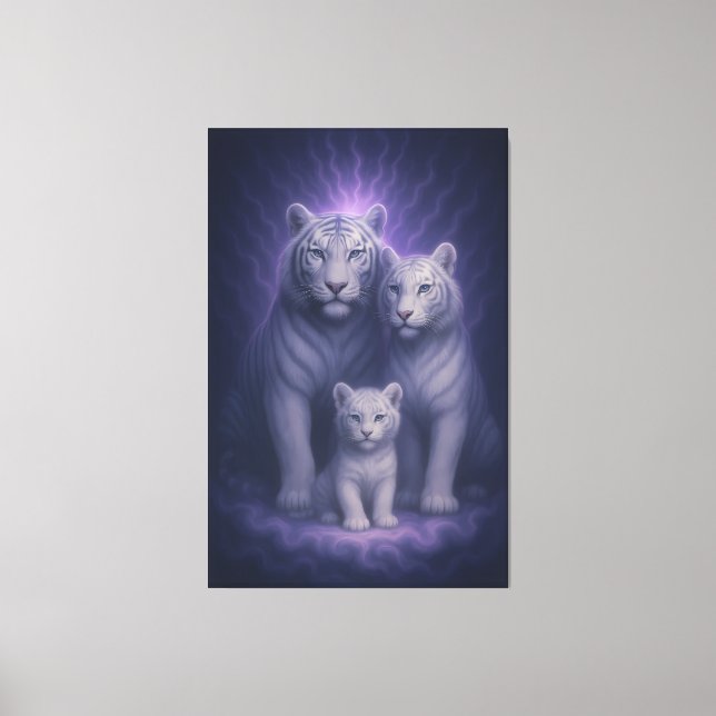 Lienzo White Tiger Ascension – Celestial Lineage | ManJia (Anverso)