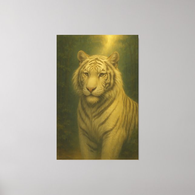 Lienzo  White Tiger Fine Art – Majestic Portrait (Anverso)
