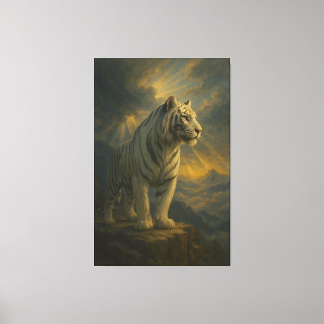 Lienzo White Tiger – Fine Art Print (Anverso)
