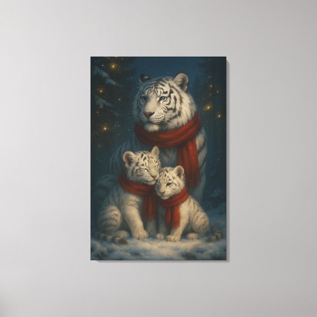 Lienzo White Tiger – Guardian of Light – ManJiangHong Art (Anverso)
