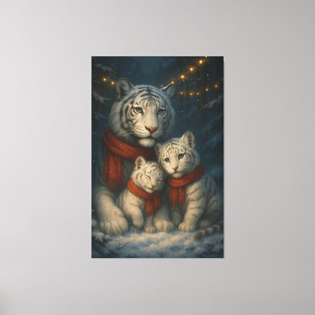 Lienzo White Tiger – Guardian of Light – ManJiangHong Art (Anverso)