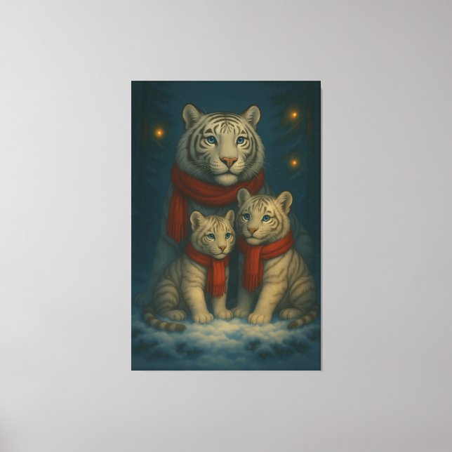 Lienzo White Tiger – Guardian of Light – ManJiangHong Art (Anverso)