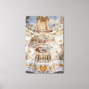 Lienzo Wieskirche Church Interior