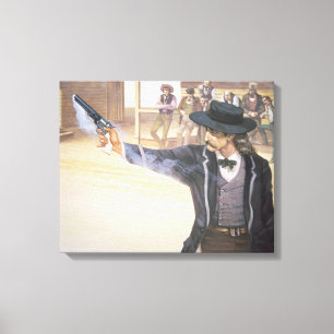 Lienzo 'Wild Bill' Hickok (1837-76) demuestra su marca