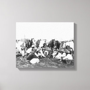 Lienzo Wild West Show de Pawnee Bill