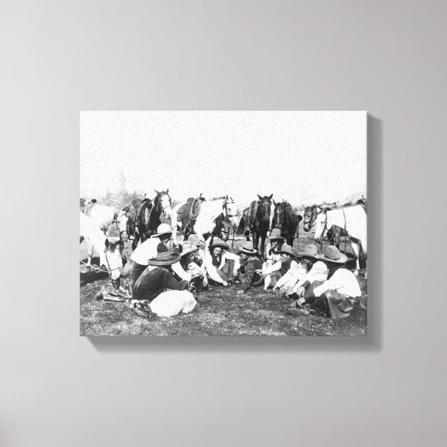 Lienzo Wild West Show de Pawnee Bill (Anverso)