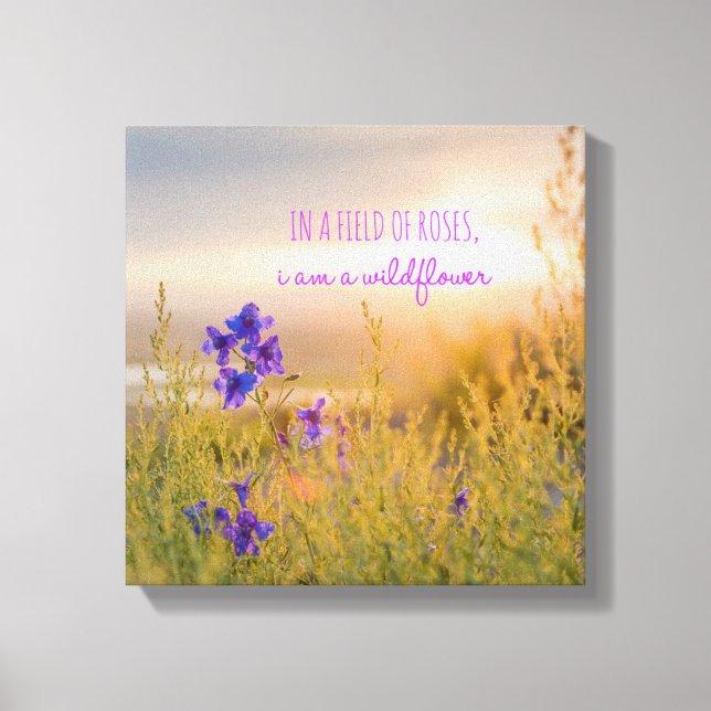 Lienzo Wildflower 12" x 12", 1.5", Individual (Anverso)