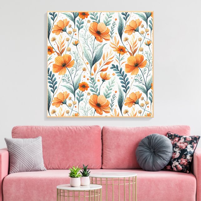 Lienzo Wildflower Botanical Boho (Insitu (Sala de estar))