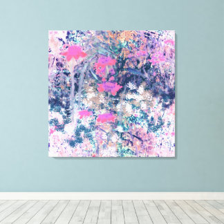 Lienzo Wildflower Field Impressionism -Pink