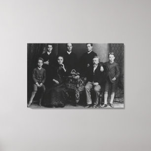 Lienzo Wilhelm Liebknecht y su familia
