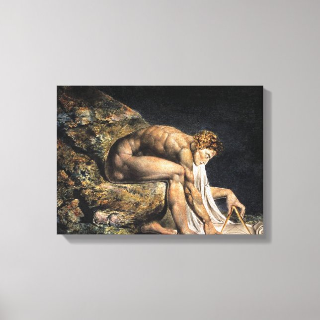 Lienzo William Blake Isaac Newton (Anverso)