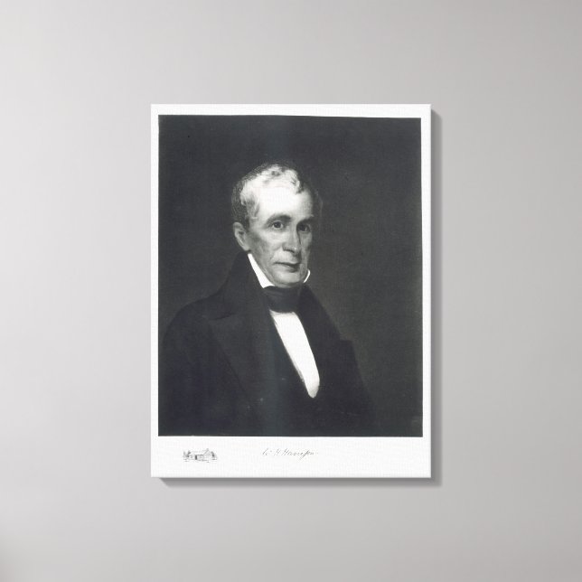 Lienzo William Henry Harrison, noveno presidente de la Un (Anverso)