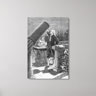 Lienzo William Herschel descubre el planeta Urano