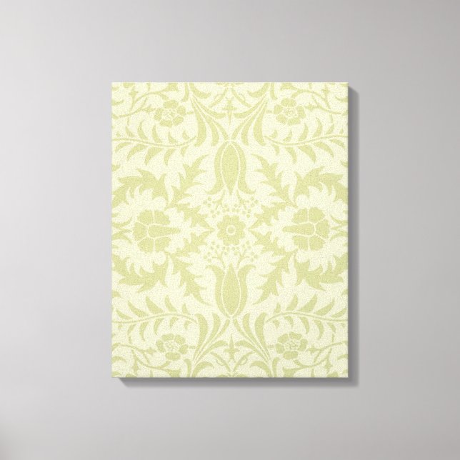 Lienzo William Morris Borage Boda Soft Green (Anverso)