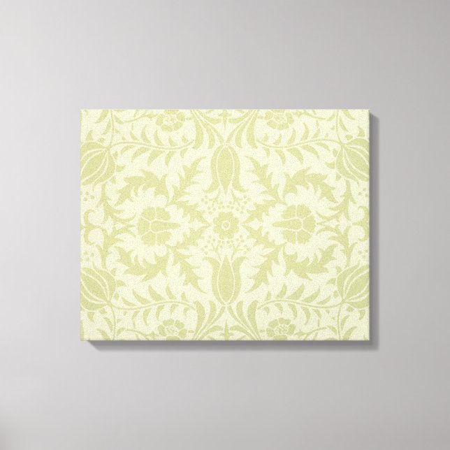 Lienzo William Morris Borage Boda Soft Green (Anverso)