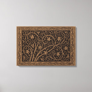 Lienzo William Morris Campion Cuero Repujado Damask