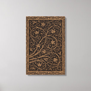 Lienzo William Morris Campion Cuero Trabajado Damasco