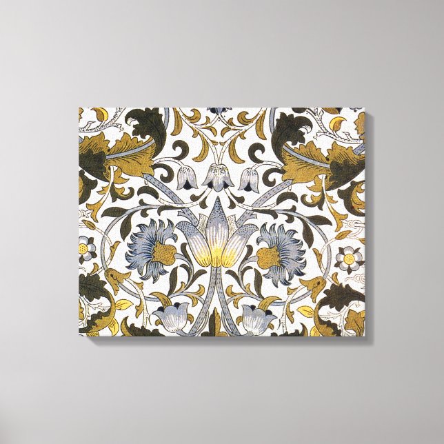 Lienzo William Morris Flor floral Lodden (Anverso)