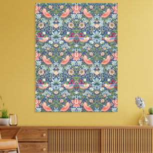 Lienzo William Morris Fruta Robada Coral Marina