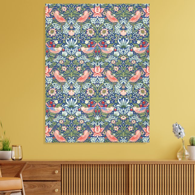 Lienzo William Morris Fruta Robada Coral Marina (Insitu (Sala de estar))