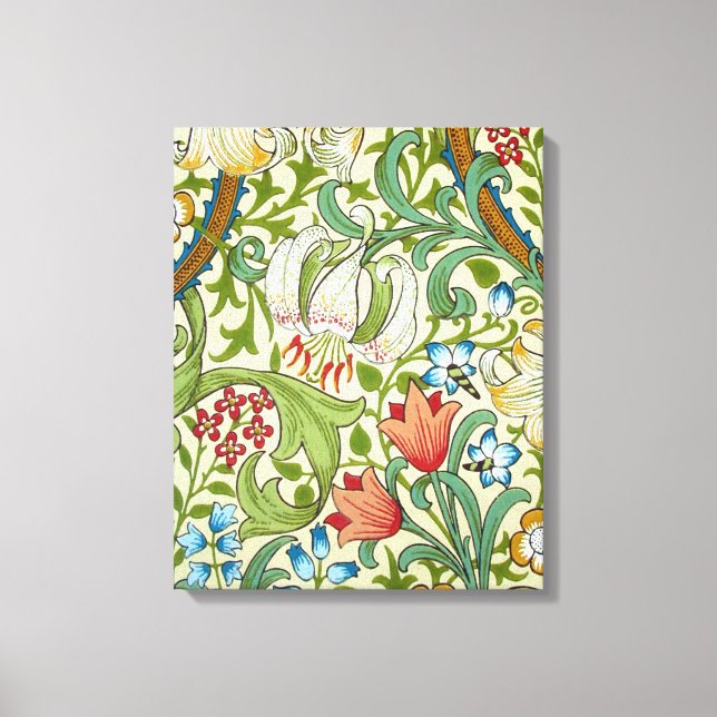 Lienzo William Morris Garden Lily Wallpaper Bella Artes (Anverso)