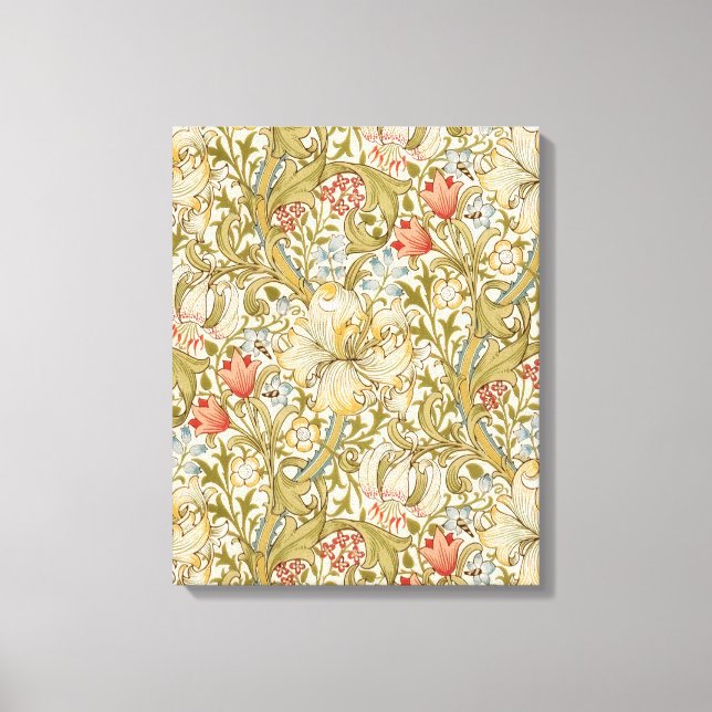 Lienzo William Morris Lily Art Nouveau (Anverso)