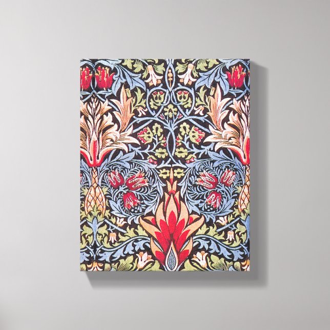 Lienzo William Morris Snakeshead Art Nouveau floral (Anverso)