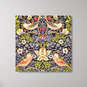 Lienzo William Morris Strawberry Thief Floral Art Nouveau