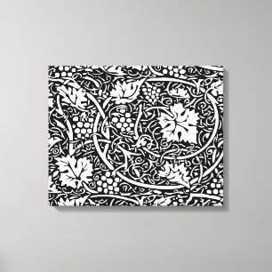 Lienzo William Morris Vino blanco negro de uva