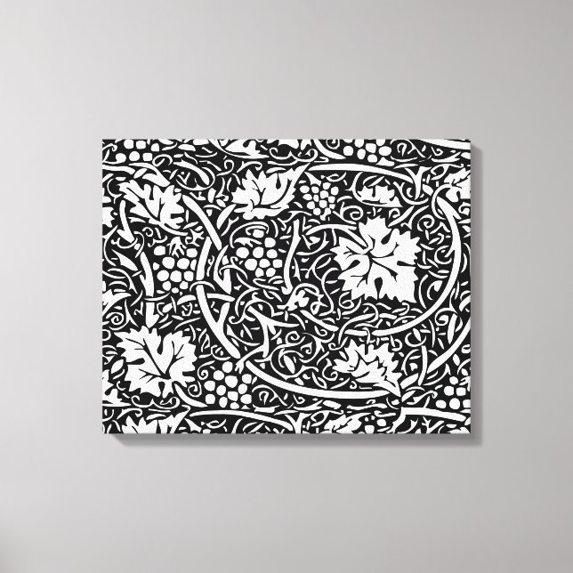 Lienzo William Morris Vino blanco negro de uva (Anverso)