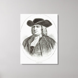 Lienzo William Penn grabado por Josiah Wood Whymper