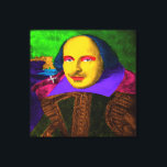 Lienzo William Shakespeare Pop Art<br><div class="desc">William Shakespeare (1564-1616) era un poeta,  dramaturgo y actor inglés,  ampliamente considerado como el mejor escritor en inglés</div>