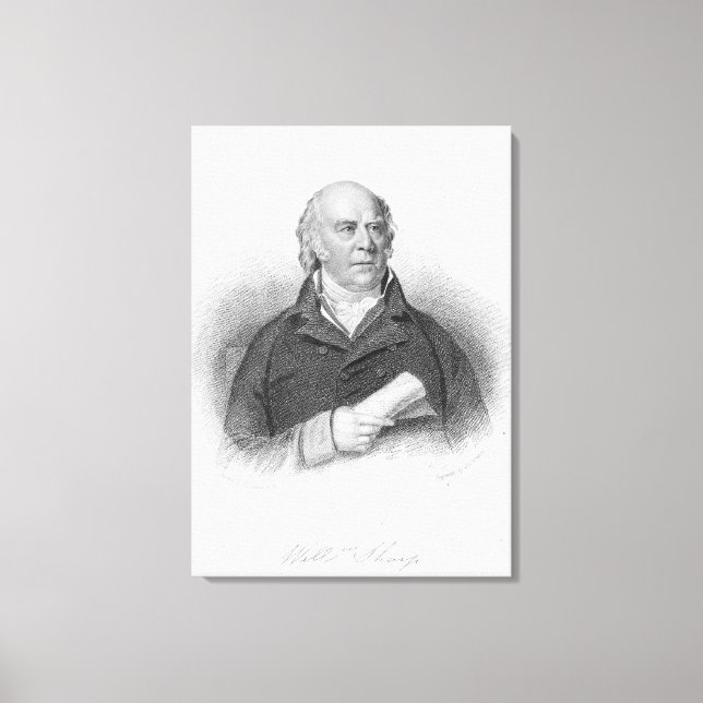 Lienzo William Sharp, grabado por J. Thomson (Anverso)