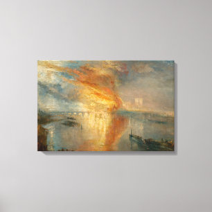 Lienzo William Turner - La quema del Parlamento