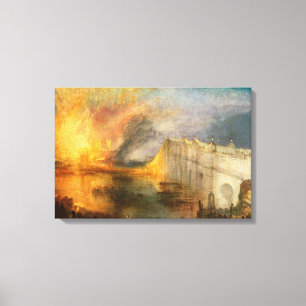 Lienzo William Turner - La quema del Parlamento