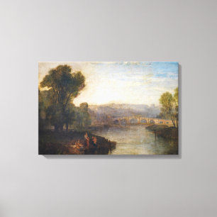 Lienzo William Turner - Vista de Richmond Hill y puente