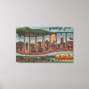 Lienzo Williams, Arizona - Escenas de letras grandes