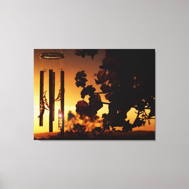 Lienzo Wind Chime Golden Sunset Canvas (Anverso)