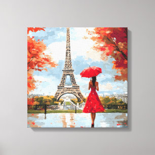Lienzo Wind Romance Paris Moda Walk