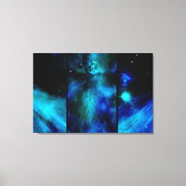 Lienzo Windows en el espacio -Nebulosa azul