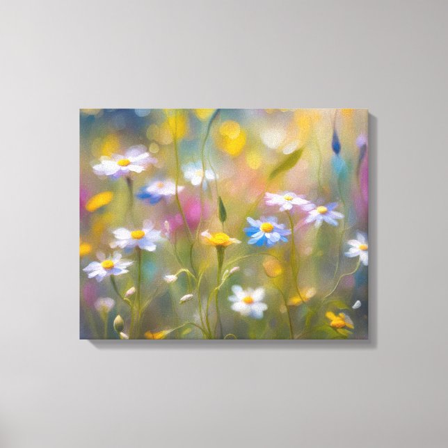 Lienzo Windy Wildflowers (Anverso)