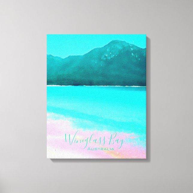 Lienzo Wineglass Bay Tasmania Australia (Anverso)
