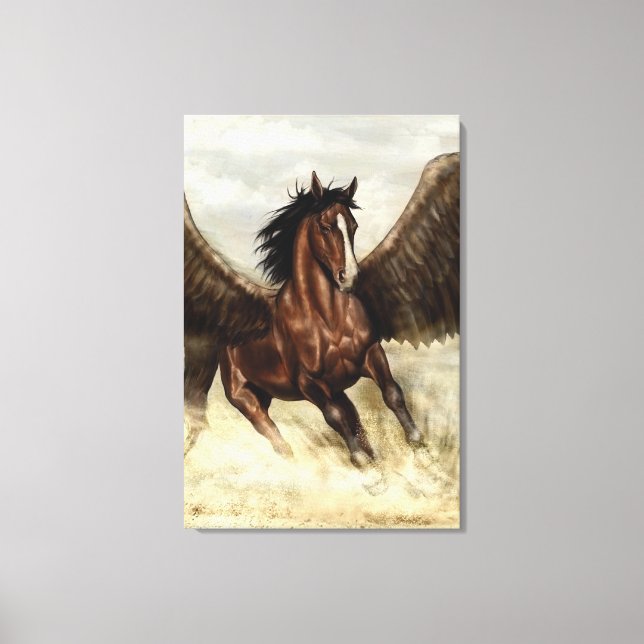Lienzo Winged Pegasus (Anverso)