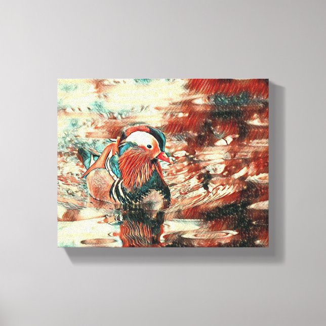 Lienzo Wings Over the Dock: Un escape pacífico" (Anverso)