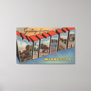 Lienzo Winona, Minnesota - escenas grandes de la letra