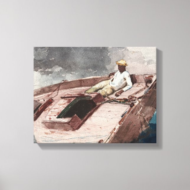 Lienzo Winslow Homer - La Corriente del Golfo (Anverso)