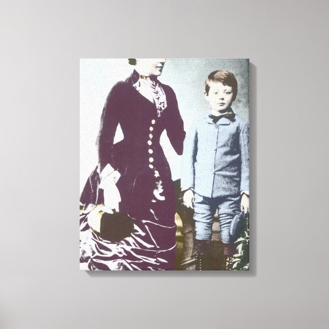 Lienzo Winston Churchill con su madre 2 (Anverso)