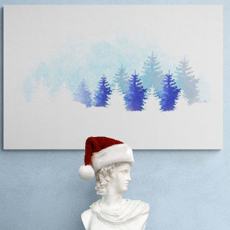 Lienzo Winter Blue Landscape